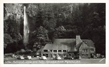 Postcard Corbett, OR: Multnomah Falls Lodge Columbia River Highway RPPC c1940s picture