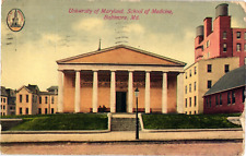 University of Maryland School of Medicine Baltimore MD Divided Postcard c1913 picture