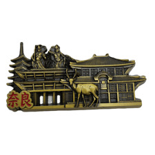 Japan Nara Park Fridge Magnet Travel Tourist Souvenir Trip Japanese Temple picture