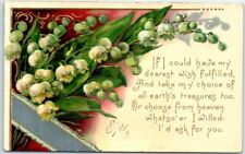 Postcard - Flowers Art Print with Poem - Greeting Card picture