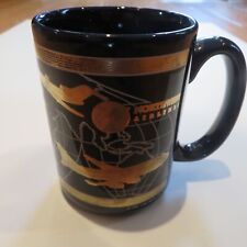 Rare VTG Northwest Airlines Airways Plane Aircraft Mug Cup Navy Gold 16 oz 1994 picture