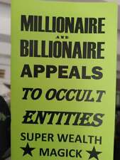 MILLIONAIRE & BILLIONAIRE APPEALS TO OCCULT ENTITIES 96 page book picture