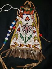 Antique Southern Plains Beaded Native American Strike-a-lite Bag picture