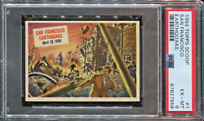 1954 Topps Scoop #1 San Francisco Earthquake PSA 6 EX-MT NO Creases Sharp picture