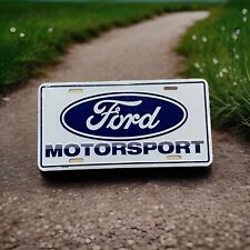 SEALED Vintage Ford Motorsport Racing Car Booster License Plate Mustang SVO picture