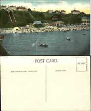 Beach and lifeboat house Folkestone Kent England UK unused postcard ca 1910 picture