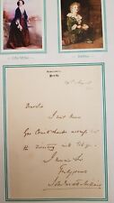 John Everett Millais signed letter 1863. Leading Pre-Raphaelite Artist AFTAL COA picture