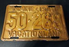 Vintage Maine 1948 Brass 