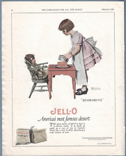 1923 JELL-O AD ~ NORMAN ROCKWELL ARTWORK ~ 
