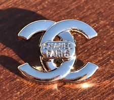 1 Chanel Silver Shank Button, 18mm Designer Button picture