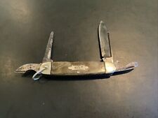 Vintage Besteel Warranteed 4 Blade Pocket Knife Scout Unique Scales Rare picture
