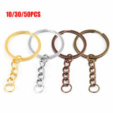 10-50pcs Keyring Blanks 30mm Tone Key Chains Key Split Rings With Open Jump DIY picture