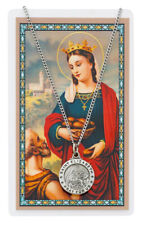 St. Elizabeth of Hungary Medal Necklace with a Laminated Prayer Card picture