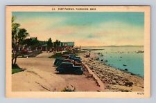 Fairhaven MA-Massachusetts, Fort Phoenix, Antique, Vintage Souvenir Postcard picture
