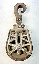 Antique Cast Iron Barn Rope Pulley #263 picture