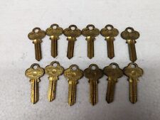 Lot of 12 Vintage Independent Lock Co/ILCO CO-3 Key Blanks, 5-Pin, Uncut USA picture