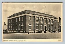 Benton Harbor MI-Michigan, Post Office, c1938 Vintage Postcard picture