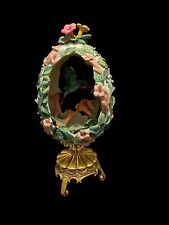 House Of Faberge Franklin Mint Hummingbird Egg Jewels In The Garden Stand picture