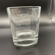 JACK DANIEL’S Short Square Whiskey Glass Embossed Logo Quote Every Day We Make picture