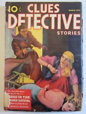 Clues Detective Stories Pulp v.37 #4, March 1937 GD picture