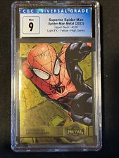 2022 SkyBox Metal Universe Yellow High Series #188 Superior SpiderMan CGC Mint 9 picture