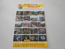 Vtg Giant/JUMBO Postcard Guide Rock City Lookout Mountain Chattanooga Tennessee picture