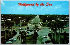 Vtg Hollywood-by-the-Sea Florida FL Birdseye Street View 1970s Postcard picture