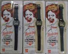 Vintage 1984 McDonald's Watches - Set of 3 - Sealed with black band picture