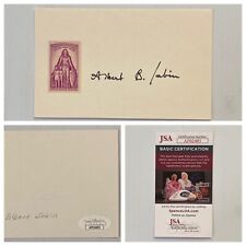 Polio Vaccine Dr Albert Sabin Signed Autograph 3x5 Card - JSA - FREE S&H picture