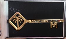 Vintage 1980s keys of the City of Miami /business card of the Mayor of Miami picture