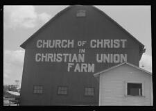 Barn advertising on Route 40,central Ohio,OH,Church of Christ,Christian Farm picture