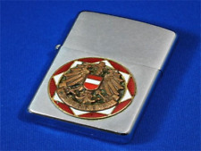 Japan Zippo Oil Lighter 1965 Austrian national emblem metal pasted picture