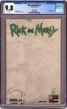 Rick and Morty #1 Hill Blank Variant CGC 9.8 2015 3700930008 picture
