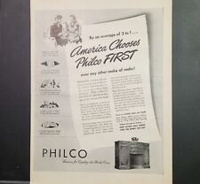 1945 Philco Radio War Bonds Print Ad Ephemera Wall Art Decor picture