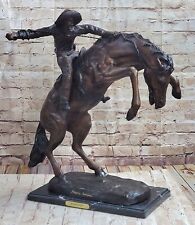 WOOLY CHAPS Frederic Remington Western Bronze Sculpture Statue Cowboy 23