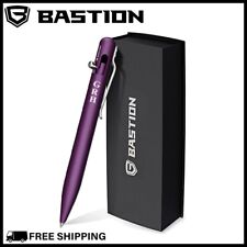 BASTION BOLT ACTION PERSONALIZED PEN Customized Engraved Aluminum Purple Pens picture