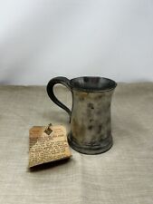 Antique William The IV English Pewter Pint Drinking Mug c. 1830-1975 picture