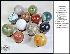 2.4 Kg/12 Pcs Natural Bi-Color Multi Gems Wholesale Sphere Lot Crystal Healing picture