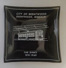 Brentwood Missouri  St Louis The Dinky 1919 - 1969 Trolley Streetcar plate dish picture