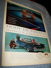 1961 Body by Fisher Cadillac convertible large original ad - picture