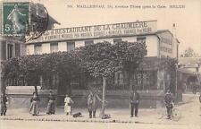 CPA 77 MELUN MAILLEBUAU AVENUE THIERS PRES LA GARE HOTEL RESTAURANT DE LA CHAUMI picture
