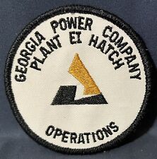 Only 1 on eBay Vintage Georgia Power Co Nuclear Plant EI Hatch Operations Patch picture