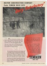 1944 Timken Roller Bearing Co. Ad: Hector Construction Co. Hector, Minnesota picture