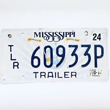 2014 United States Mississippi Harrison County Trailer License Plate 60933P picture