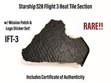 SpaceX Starship S28 Flight 3 RARE Thermal Heat Tile Section & 28 IFT3 Patch + picture