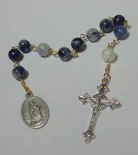 Handmade in the USA Stella Maris Single Decade Rosary w/ Natural Gemstone Beads picture