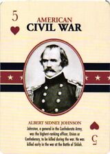 General Albert Sidney Johnson Specialty Products American Civil War Playing Card picture