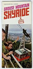 1960s Vancouver BC Canada Grouse Mountain Skyride Travel Brochure Vintage  picture