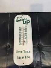 VINTAGE BUBBLE UP SODA FOUNTAIN WALL  STORE THERMOMETER ADVERTISING picture