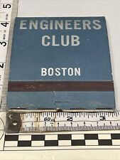 Giant Feature Matchbook EC  Engineers Club  Boston  Mass.  gmg picture